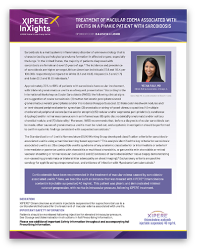 Treatment of Macular