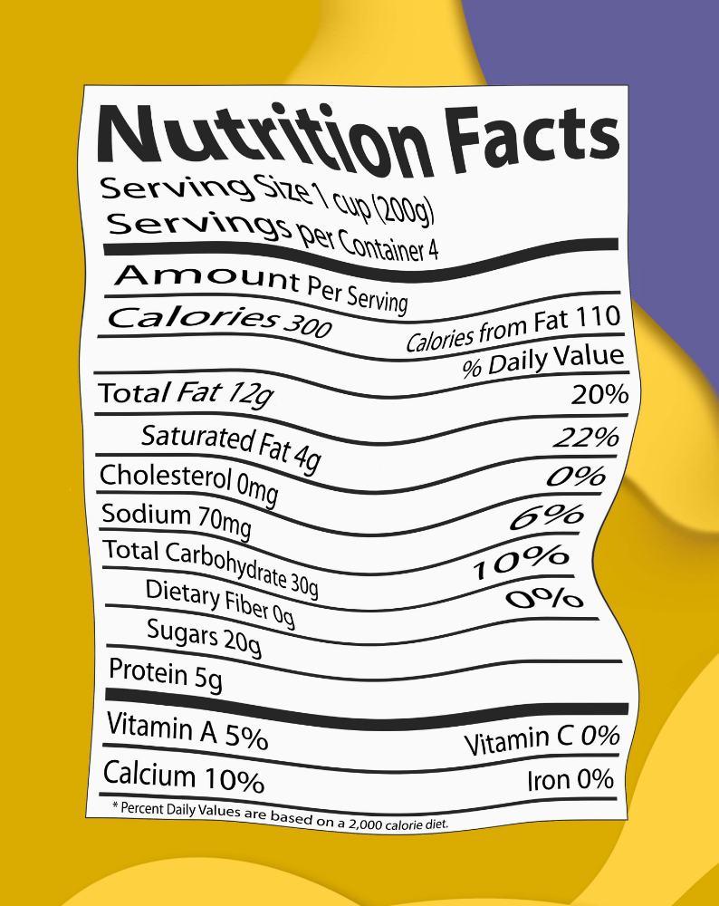 Image of blurry and wavy cereal box