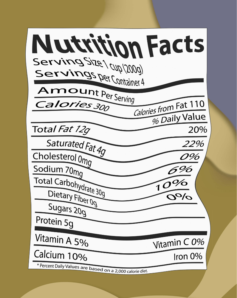 Image of blurry and wavy cereal box