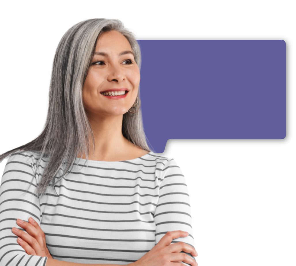 Image of Marie and her eye care professional